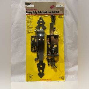 Stanley Black Heavy Duty Gate Latch & Pull Set, Model# 62-2043/ CD1390 - New